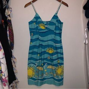 Lilly Pulitzer Vintage Daisy Ocean Day Dress - 2